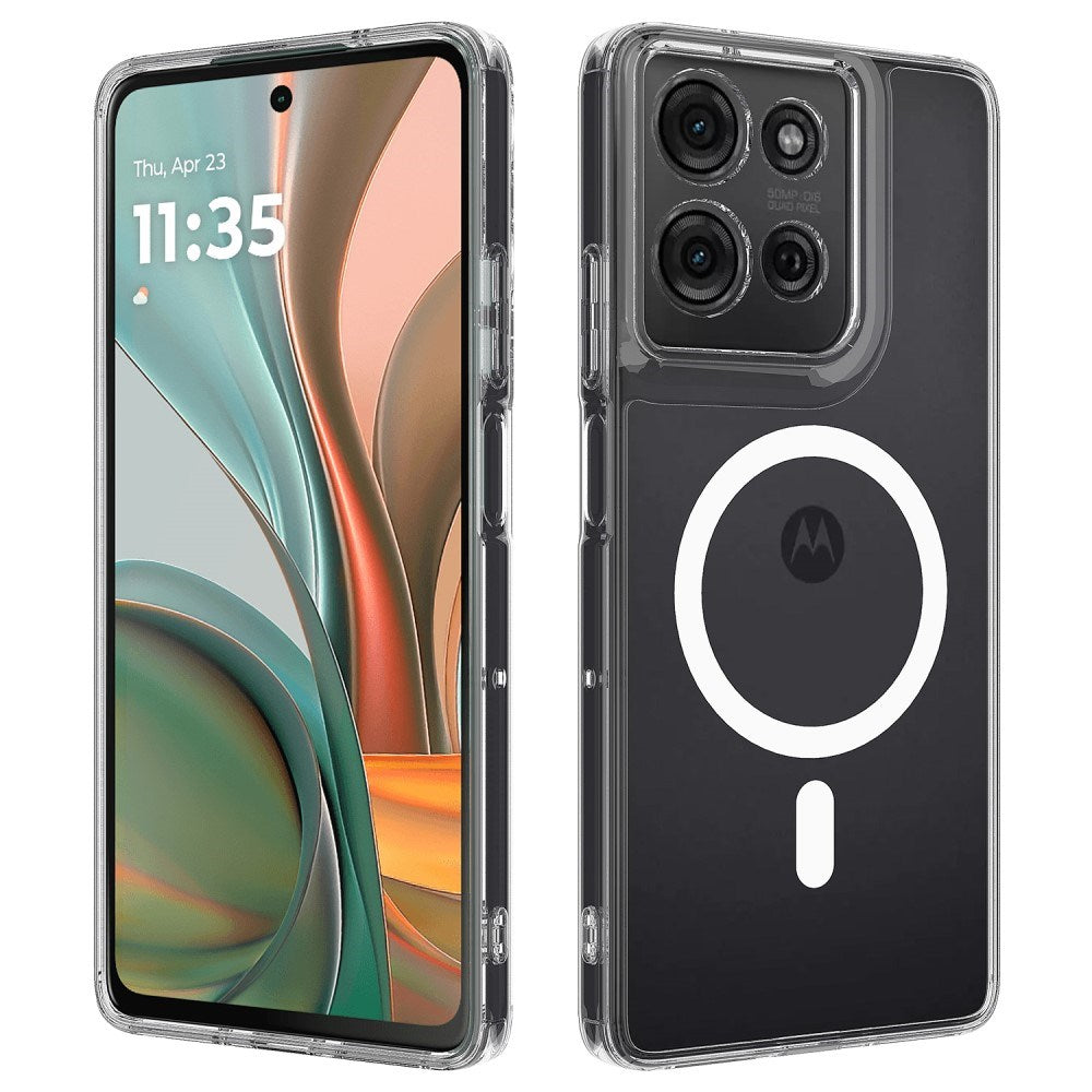 EIDERWOOD Motorola Moto G75 (5G) Fleksibelt Plastik Cover - MagSafe Kompatibel - Gennemsigtig