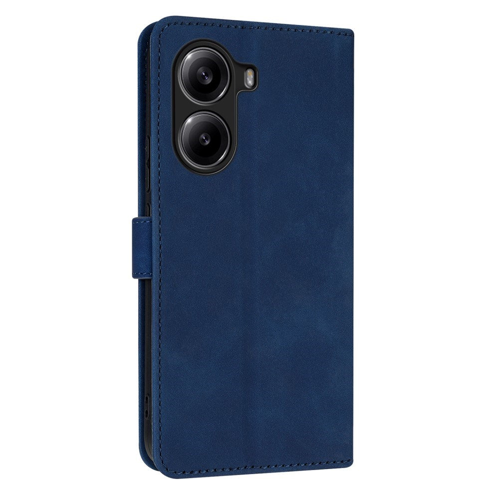 EIDERWOOD Xiaomi Poco X7 Pro Kunstlæder Flip Cover m. Kortholder & Ståfunktion - Blå