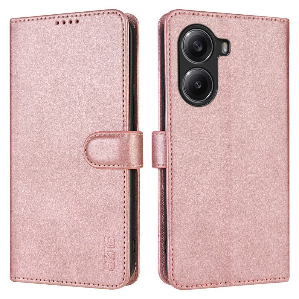 EIDERWOOD Xiaomi Poco X7 Pro Kunstlæder Flip Cover m. Kortholder & Ståfunktion - Rose Gold