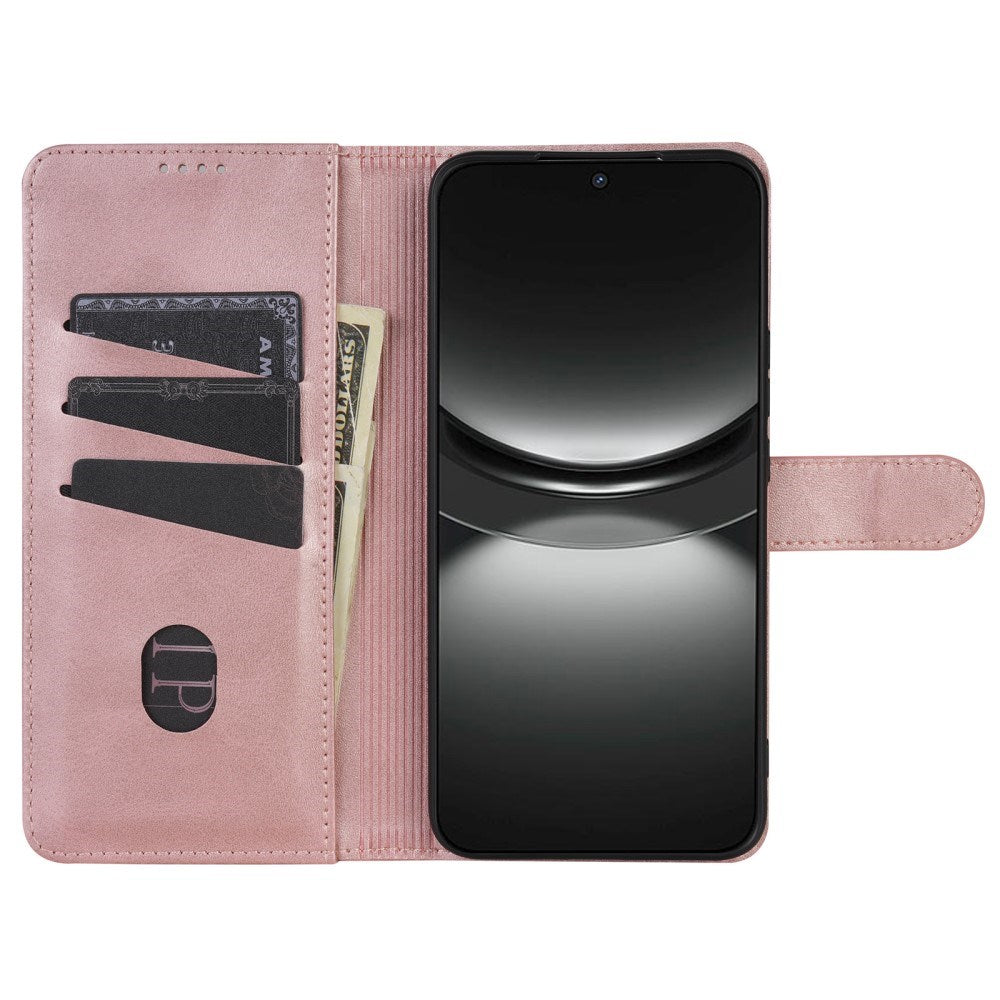 EIDERWOOD Xiaomi Poco X7 Pro Kunstlæder Flip Cover m. Kortholder & Ståfunktion - Rose Gold