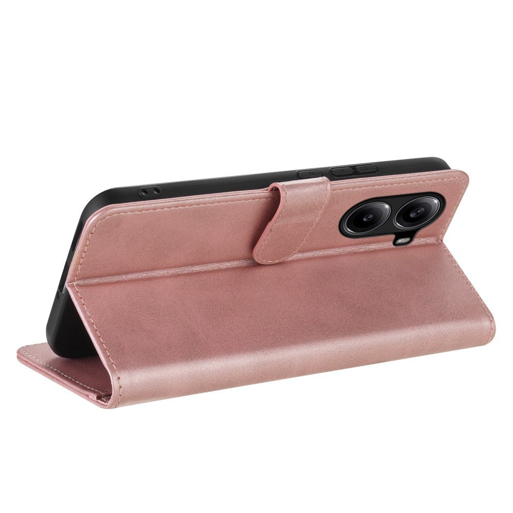 EIDERWOOD Xiaomi Poco X7 Pro Kunstlæder Flip Cover m. Kortholder & Ståfunktion - Rose Gold