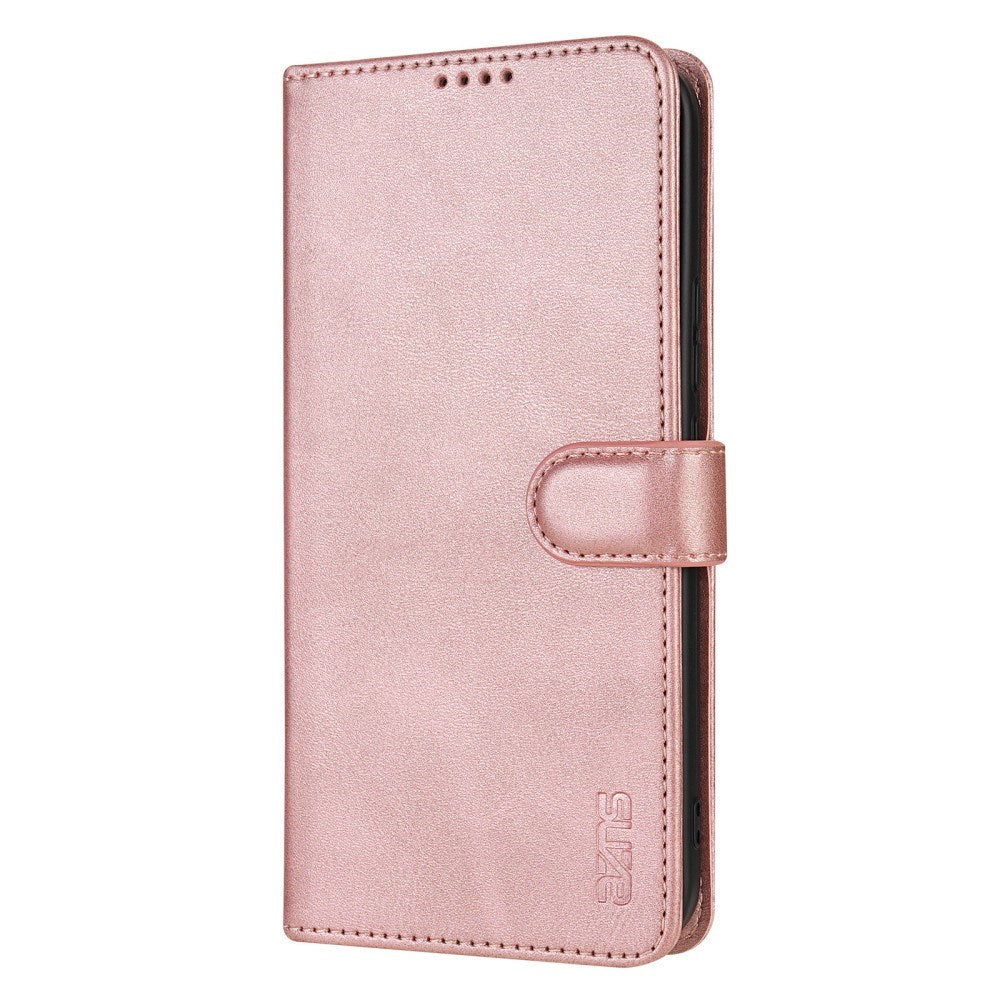 EIDERWOOD Xiaomi Poco X7 Pro Kunstlæder Flip Cover m. Kortholder & Ståfunktion - Rose Gold