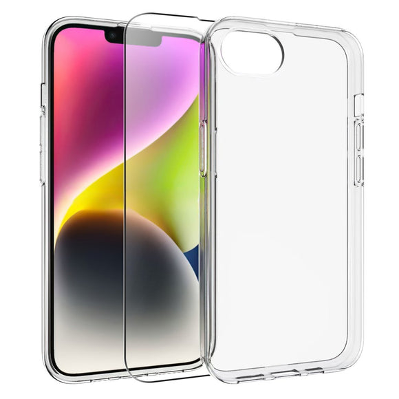 EIDERWOOD iPhone 17e / 16e Fleksibelt Plast Cover med Skærmbeskyttelse - Gennemsigtigt
