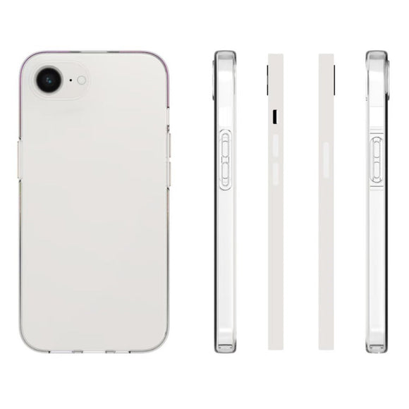 EIDERWOOD iPhone 17e / 16e Fleksibelt Plast Cover med Skærmbeskyttelse - Gennemsigtigt