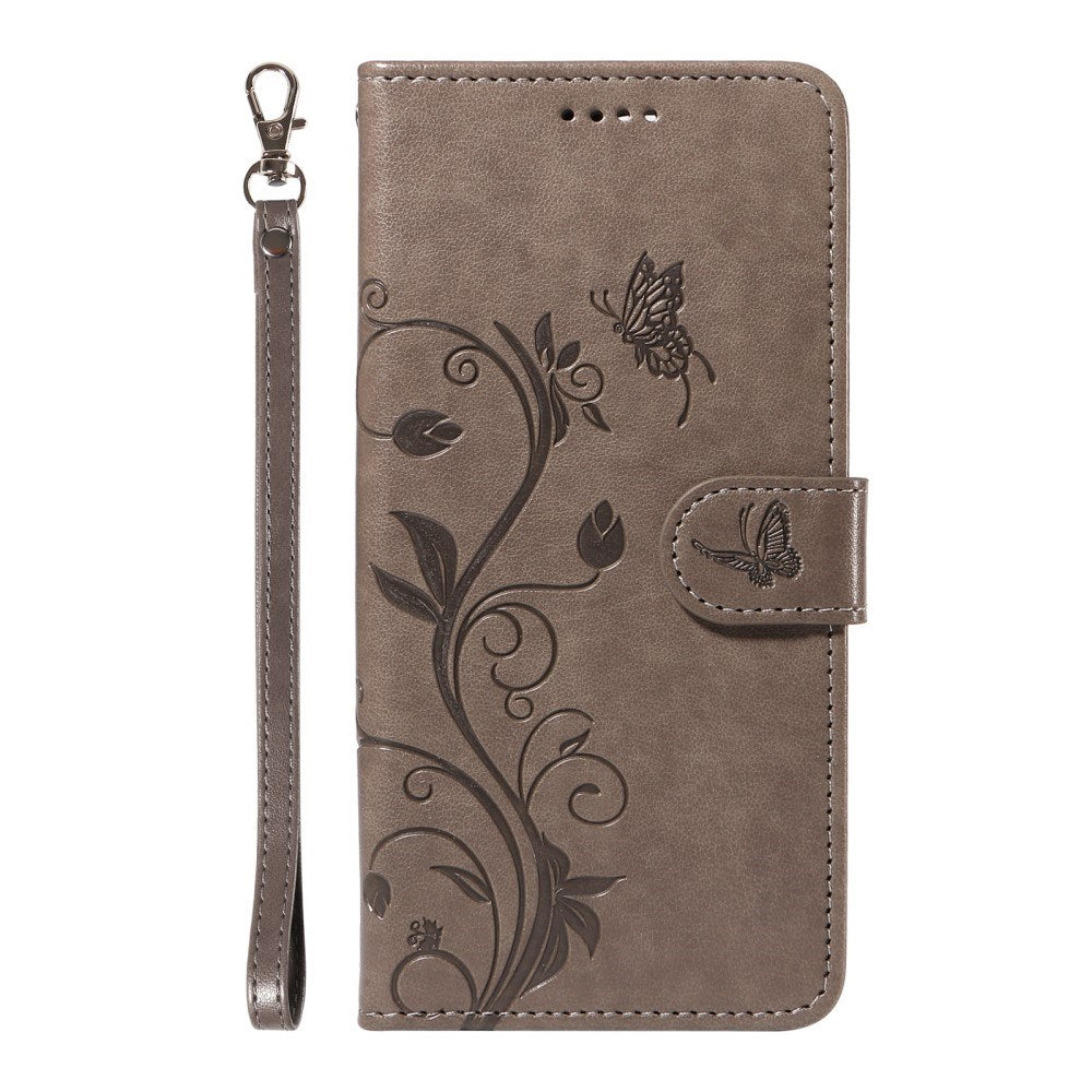 EIDERWOOD OnePlus 13R Flipcover m. Indgraveret Motiv - Kortholder & Ståfunktion - Grå