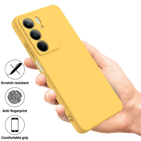 EIDERWOOD Realme C75 Liquid Silikone Cover m. Strop - Gul
