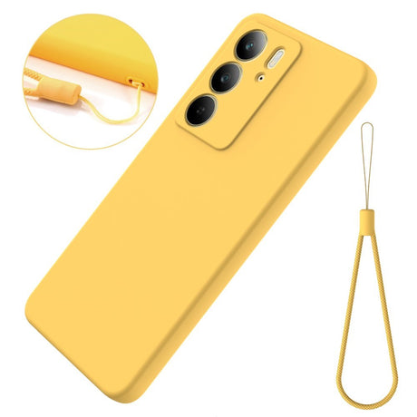 EIDERWOOD Realme C75 Liquid Silikone Cover m. Strop - Gul