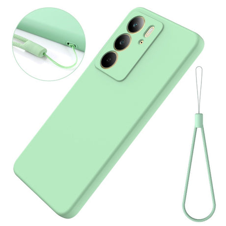 EIDERWOOD Realme C75 Liquid Silikone Cover m. Strop - Grøn