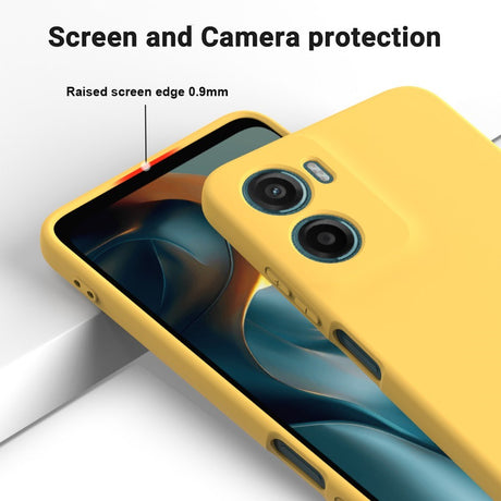 EIDERWOOD Motorola Moto G05 / E15 Liquid Silikone Cover m. Strop - Gul