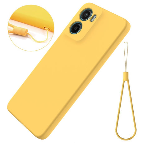EIDERWOOD Motorola Moto G05 / E15 Liquid Silikone Cover m. Strop - Gul