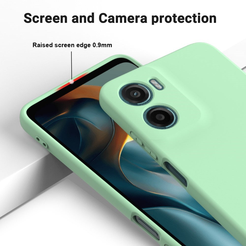 EIDERWOOD Motorola Moto G05 / E15 Liquid Silikone Cover m. Strop - Grøn