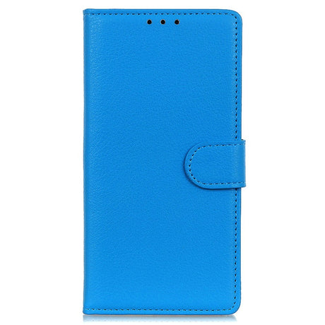 EIDERWOOD Xiaomi Poco X7 Pro Litchi Kunstlæder Flip Cover m. Pung - Blå