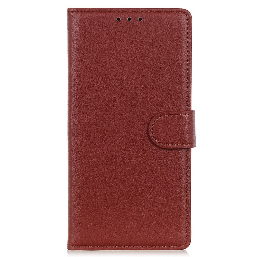EIDERWOOD Xiaomi Poco X7 Pro Litchi Kunstlæder Flip Cover m. Pung - Brun