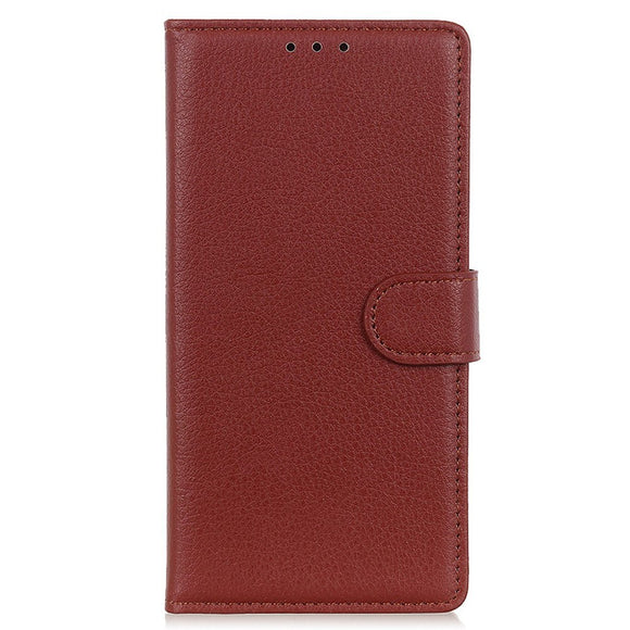 EIDERWOOD Xiaomi Poco X7 Pro Litchi Kunstlæder Flip Cover m. Pung - Brun