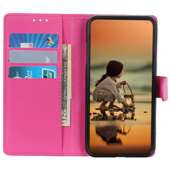 EIDERWOOD Xiaomi Poco X7 Pro Litchi Kunstlæder Flip Cover m. Pung - Lyserød