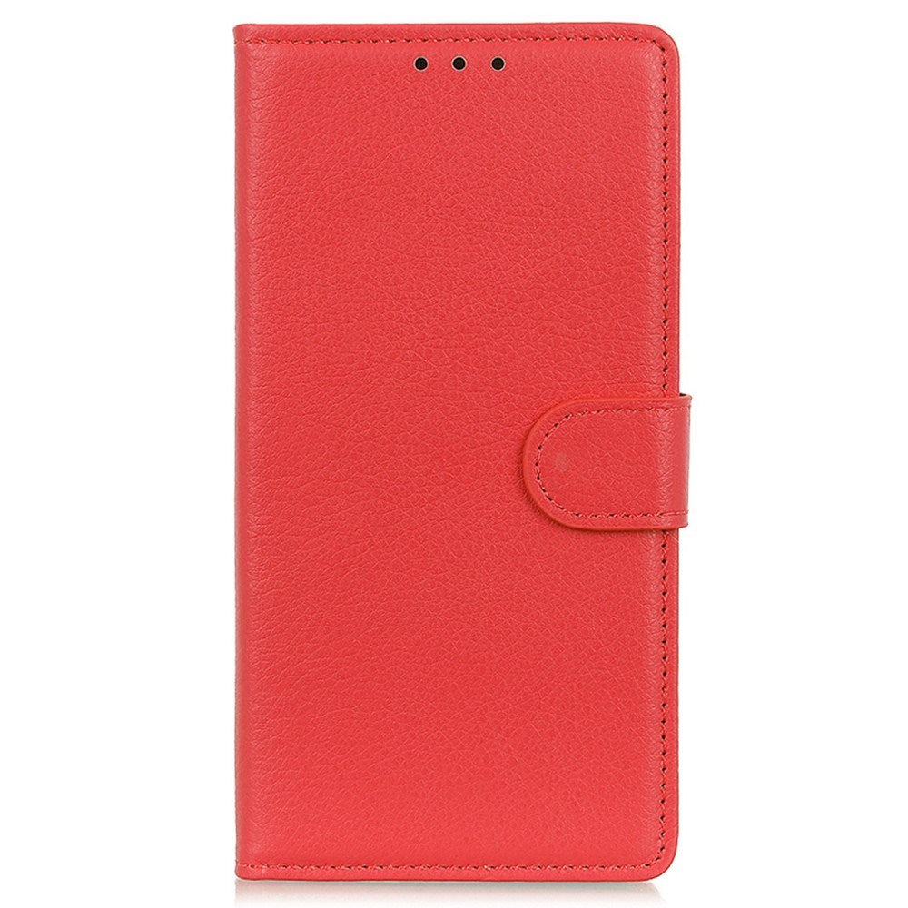 EIDERWOOD Xiaomi Poco X7 Pro Litchi Kunstlæder Flip Cover m. Pung - Rød