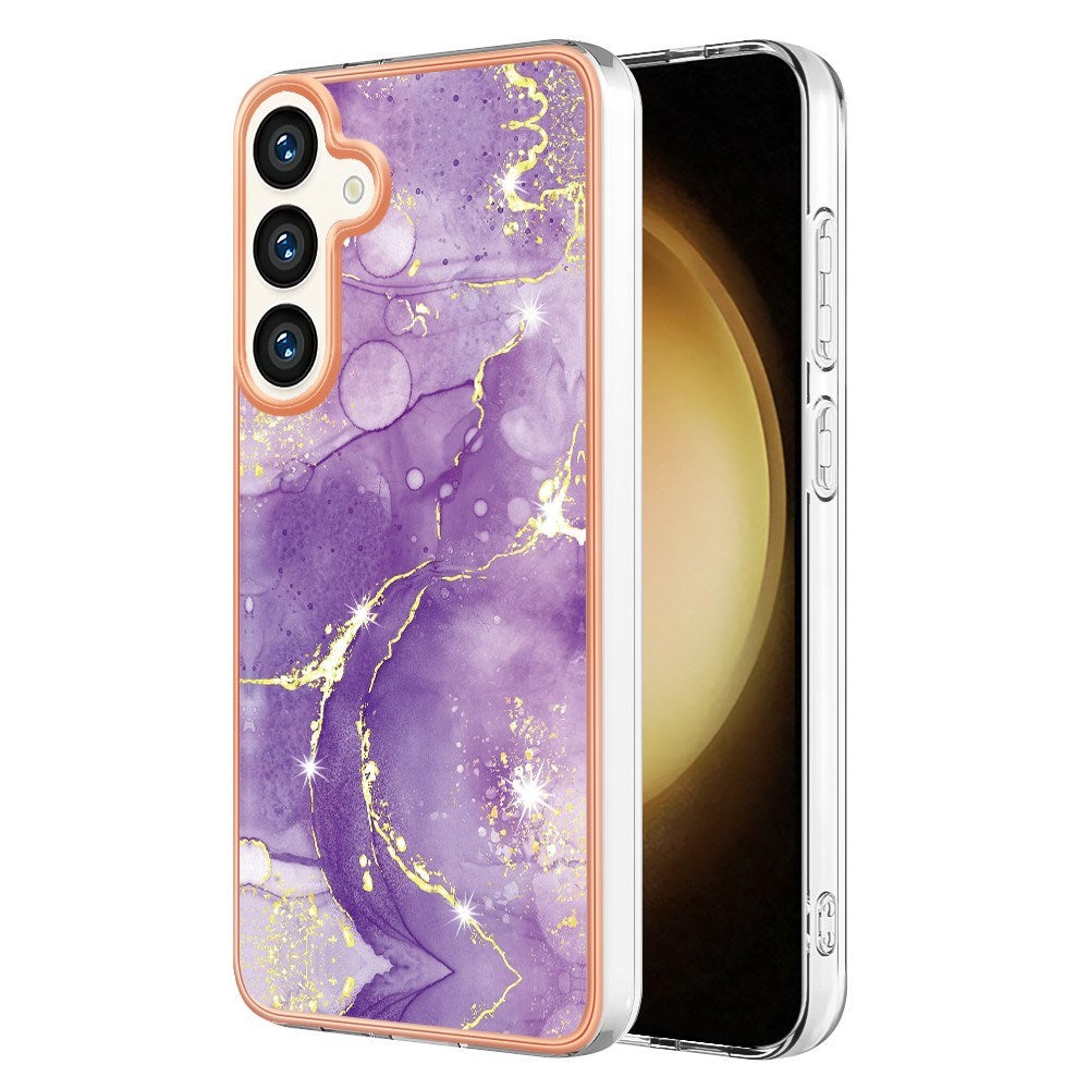 EIDERWOOD Samsung Galaxy S25+ (Plus) / S24+ (Plus) Marmormønstret Plastik Cover - Lilla