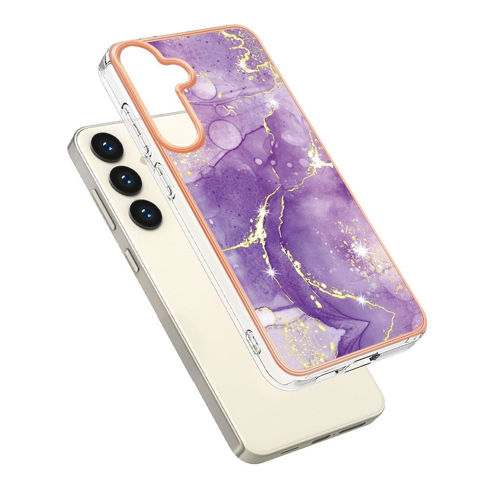 EIDERWOOD Samsung Galaxy S25+ (Plus) / S24+ (Plus) Marmormønstret Plastik Cover - Lilla