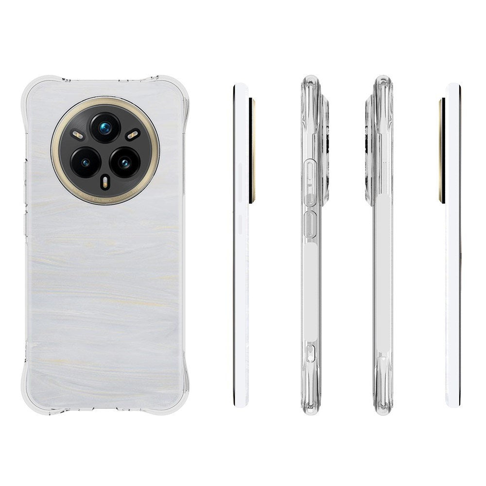 Realme 14 Pro+ (5G) EIDERWOOD Plastik Cover m. Stødabsorberende Hjørner - Gennemsigtig