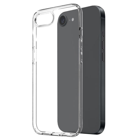iPhone 17e / 16e 2-i-1 Fleksibelt Plastik Cover & Hærdet Skærmbeskyttelsesglas - Gennemsigtig
