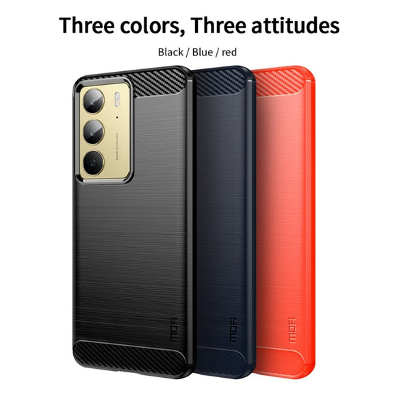 Realme 14X (5G) Brushed Carbon Cover - Blå