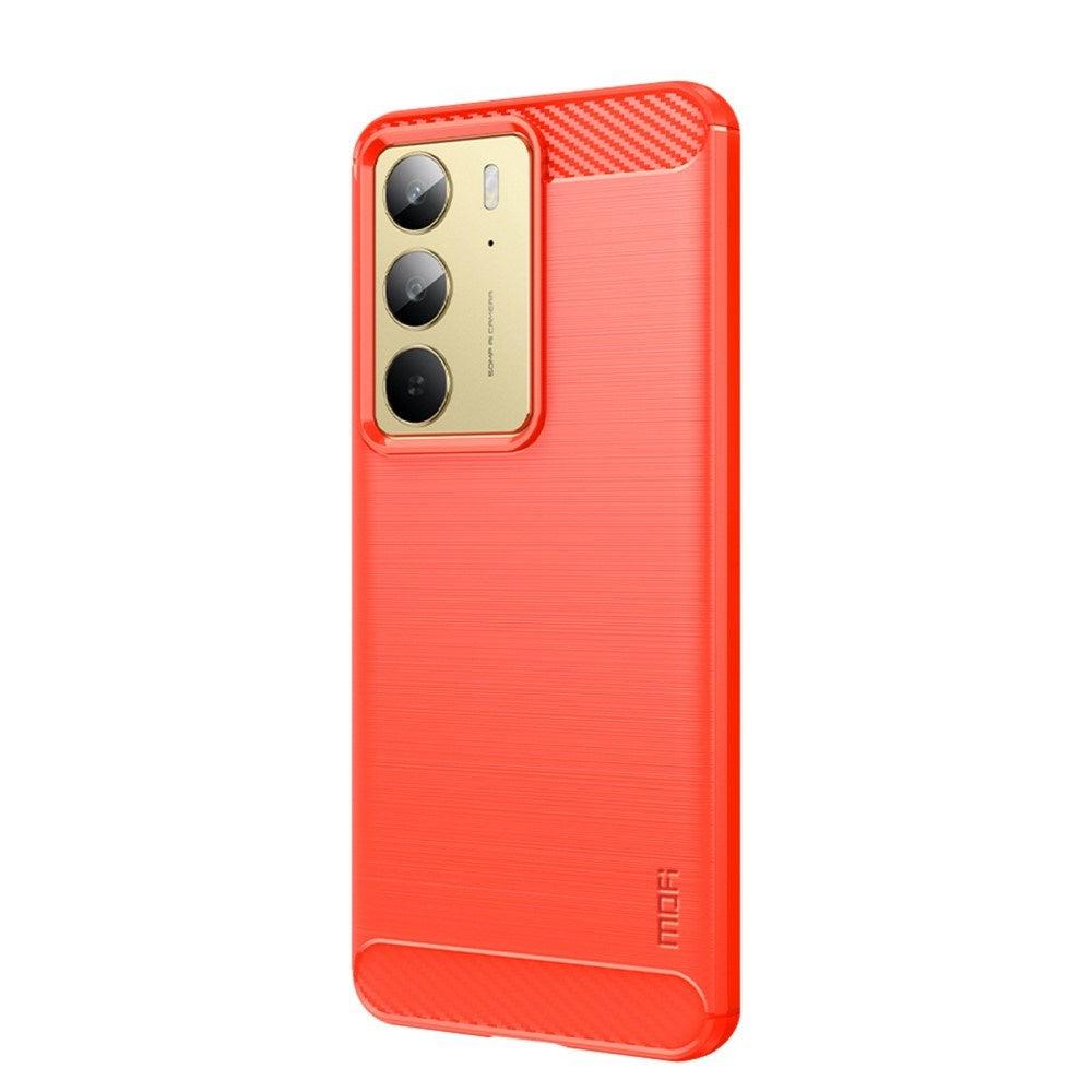 Realme 14X (5G) Brushed Carbon Cover - Rød