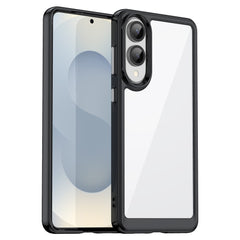 EIDERWOOD Samsung Galaxy S25 Edge Hybrid Plastik Cover - Gennemsigtig / Sort