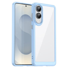 EIDERWOOD Samsung Galaxy S25 Edge Hybrid Plastik Cover - Gennemsigtig / Blå