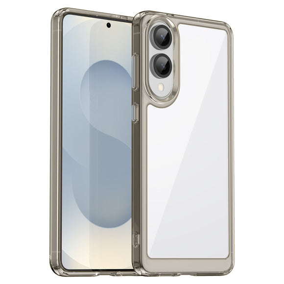 EIDERWOOD Samsung Galaxy S25 Edge Hybrid Plastik Cover - Gennemsigtig / Grå