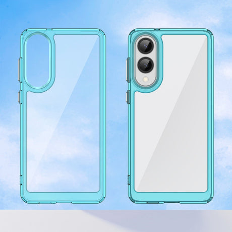 EIDERWOOD Samsung Galaxy S25 Edge Hybrid Plastik Cover - Gennemsigtig / Turkis