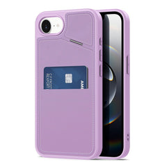 iPhone 17e / 16e DUX DUCIS Cover m. Kortholder & RFID-Sikring - MagSafe Kompatibel - Lilla