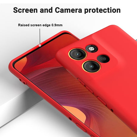 EIDERWOOD Motorola Moto G15 Power Foret Silikone Cover m. Strop - Rød