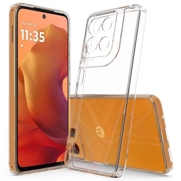 EIDERWOOD Motorola Moto G15 Power Fleksibelt Plastik Cover - Gennemsigtig
