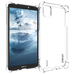 Nokia C2 2nd Edition Enkay Anti-Slip Shockproof Cover - Gennemsigtig
