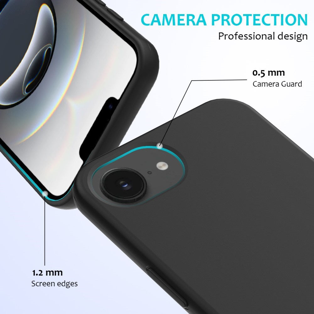 EIDERWOOD iPhone 17e / 16e Foret Silikone Cover - Sort