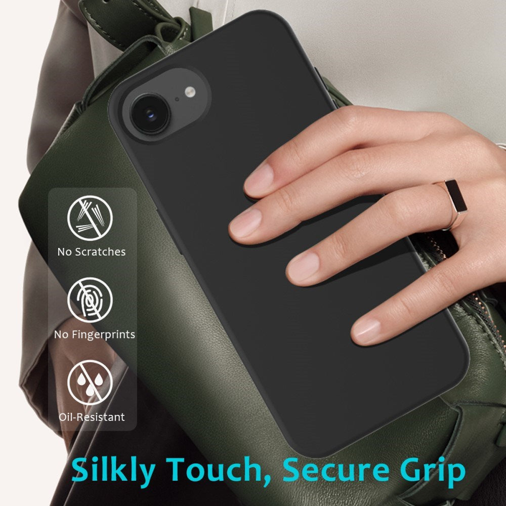 EIDERWOOD iPhone 17e / 16e Foret Silikone Cover - Sort