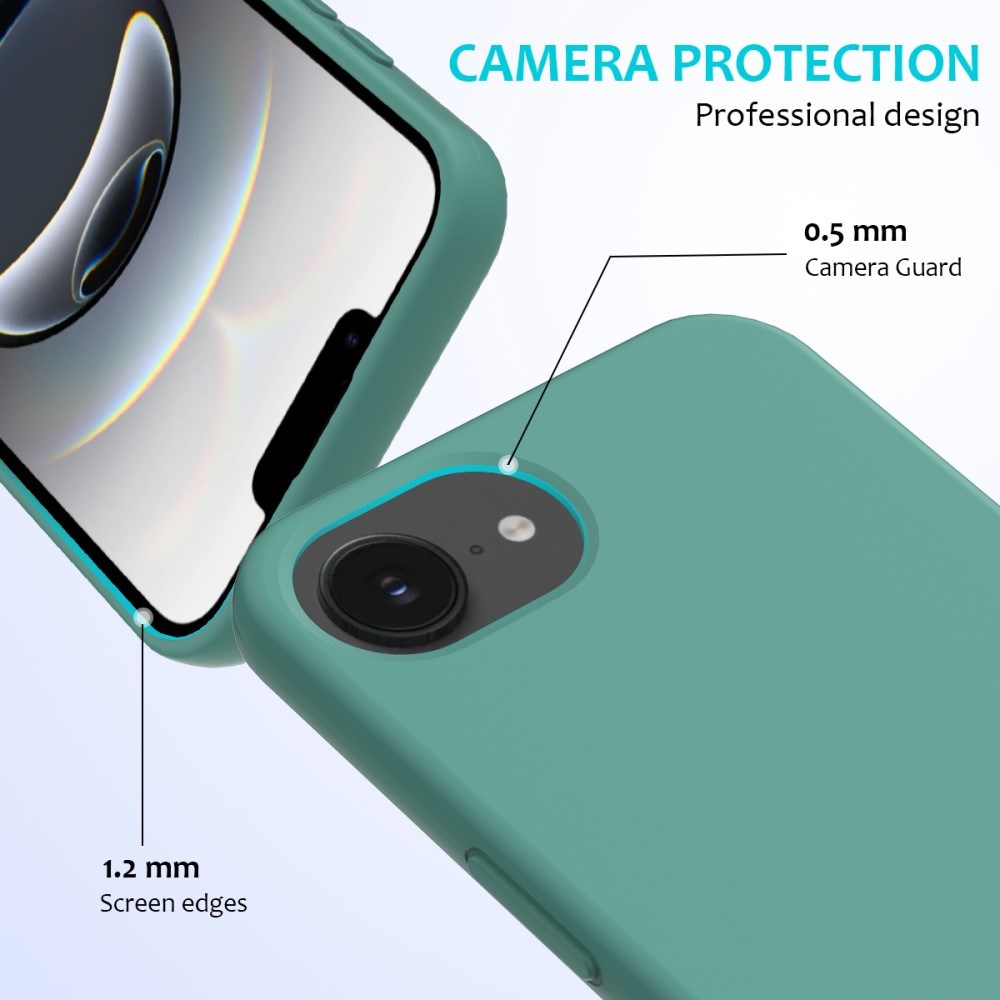 EIDERWOOD iPhone 17e / 16e Foret Silikone Cover - Mørkegrøn