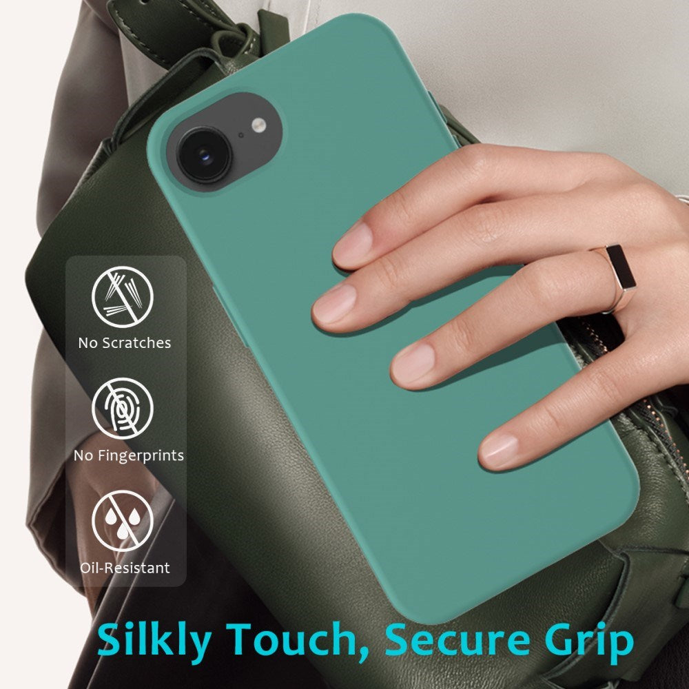 EIDERWOOD iPhone 17e / 16e Foret Silikone Cover - Mørkegrøn
