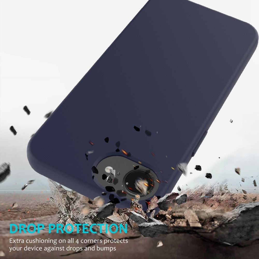 EIDERWOOD iPhone 17e / 16e Foret Silikone Cover - Mørkeblå