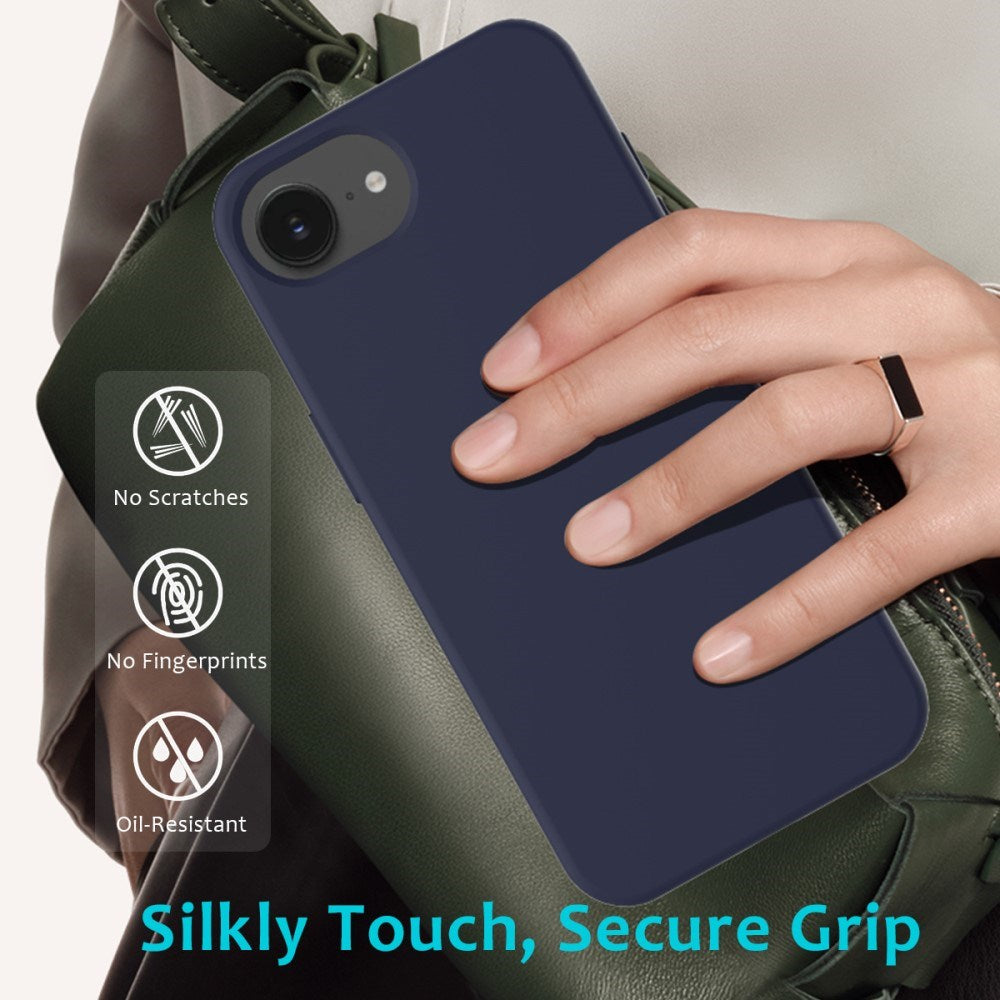 EIDERWOOD iPhone 17e / 16e Foret Silikone Cover - Mørkeblå
