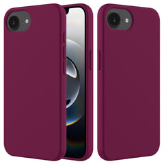 EIDERWOOD iPhone 16e Foret Silikone Cover - Vinrød - (DEMO)