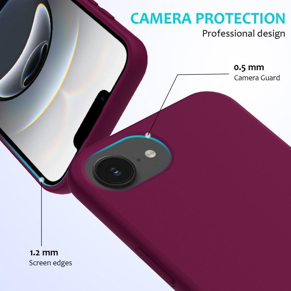 EIDERWOOD iPhone 17e / 16e Foret Silikone Cover - Vinrød