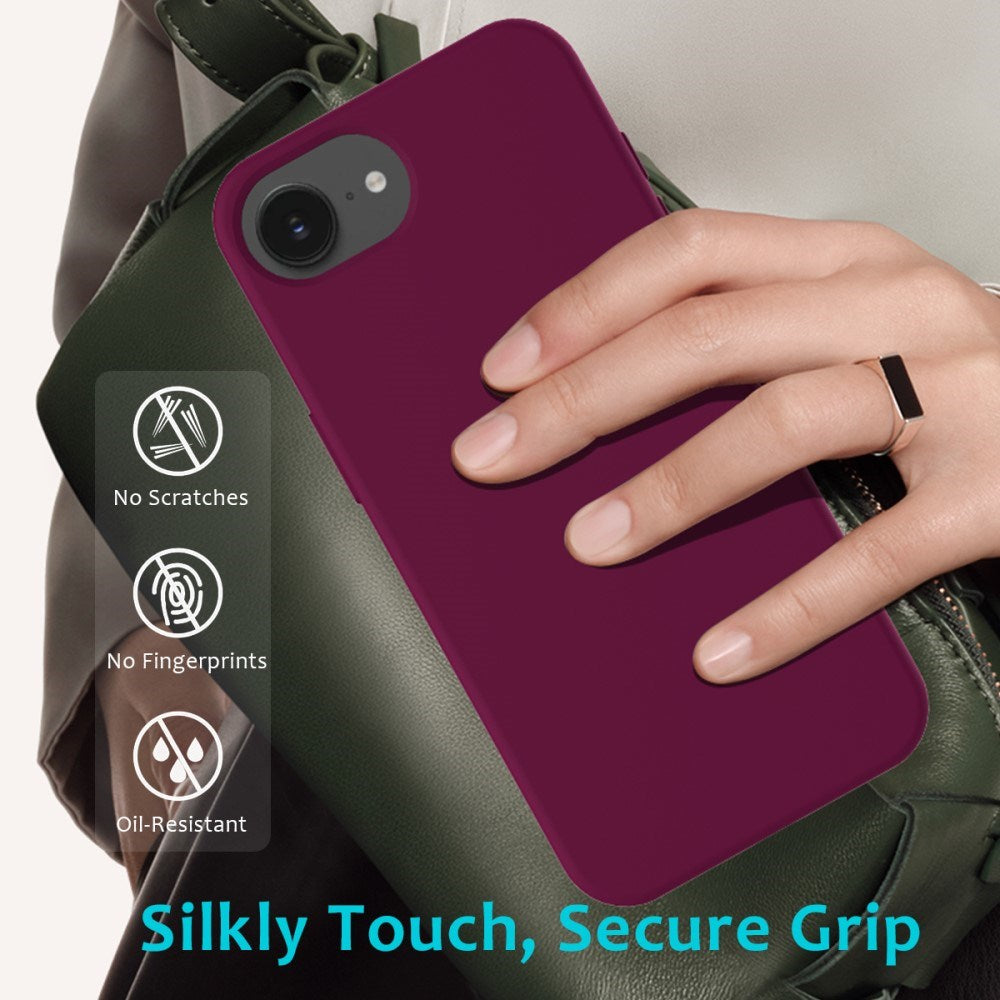 EIDERWOOD iPhone 17e / 16e Foret Silikone Cover - Vinrød