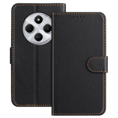 EIDERWOOD Xiaomi Redmi 14C /  Poco C75 Kunstlæder Cover m. Pung & Ståfunktion - Sort