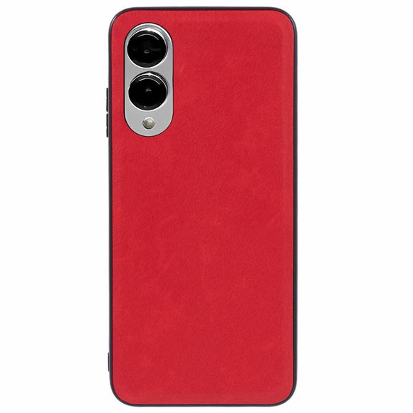 EIDERWOOD Samsung Galaxy S25 Edge Kunstlæderbelagt Plastik Cover - Rød