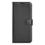 EIDERWOOD Samsung Galaxy S25 Edge Litchi Kunstlæder Flip Cover m. Pung - Sort