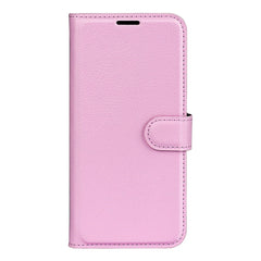 EIDERWOOD Samsung Galaxy S25 Edge Litchi Kunstlæder Flip Cover m. Pung - Lyserød