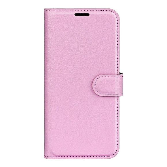 EIDERWOOD Samsung Galaxy S25 Edge Litchi Kunstlæder Flip Cover m. Pung - Lyserød