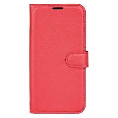 EIDERWOOD Samsung Galaxy S25 Edge Litchi Kunstlæder Flip Cover m. Pung - Rød