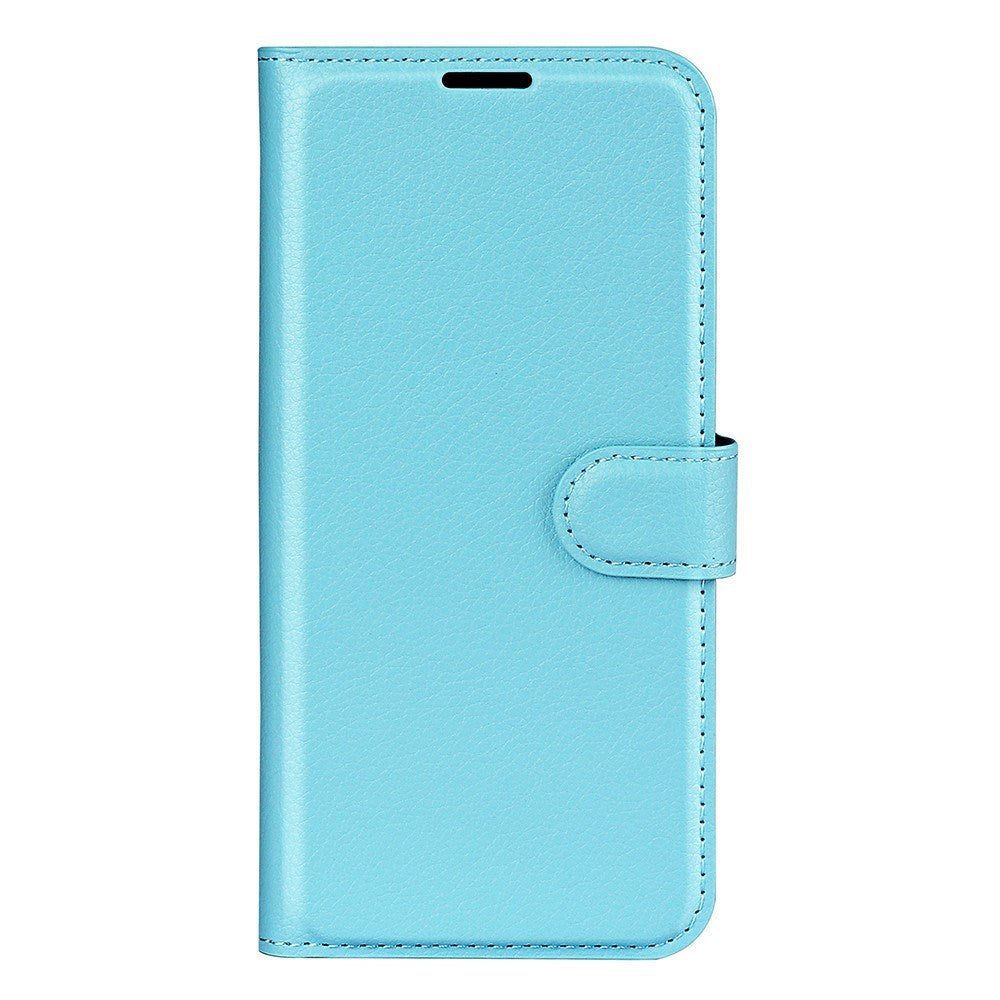 EIDERWOOD Samsung Galaxy S25 Edge Litchi Kunstlæder Flip Cover m. Pung - Blå